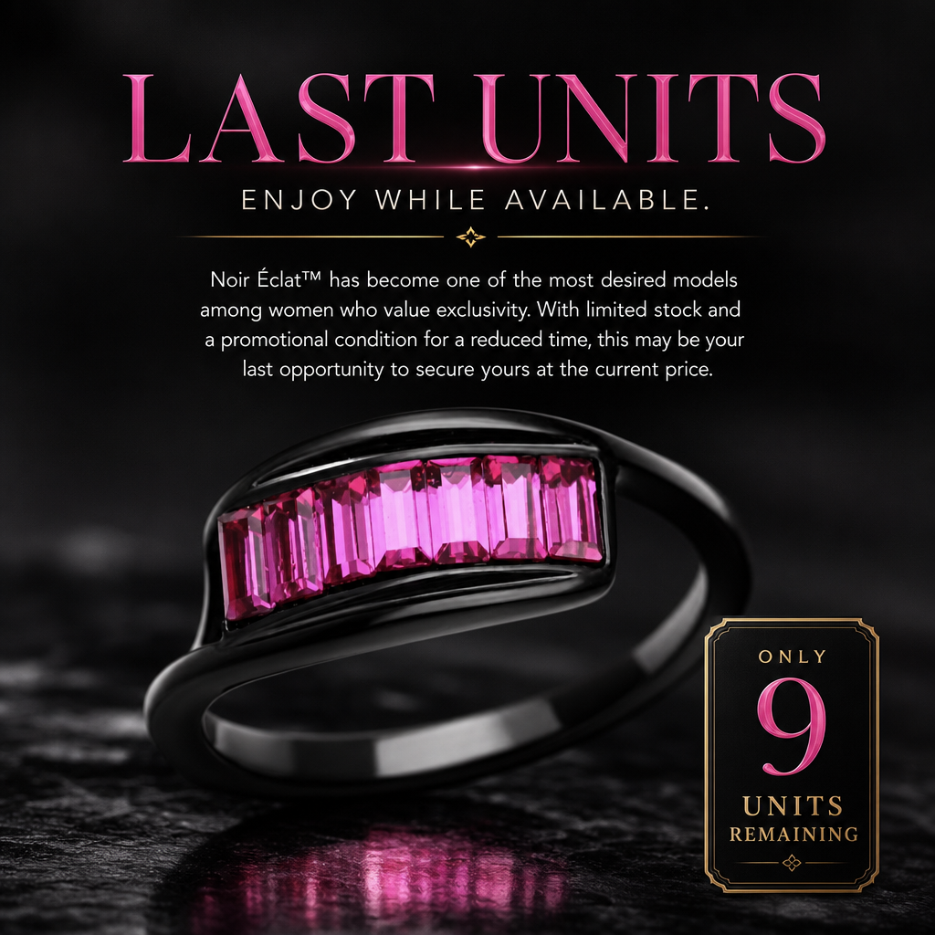 TK1664 - IP Black(Ion Plating) Stainless Steel Ring with Top Grade Crystal  in Fuchsia