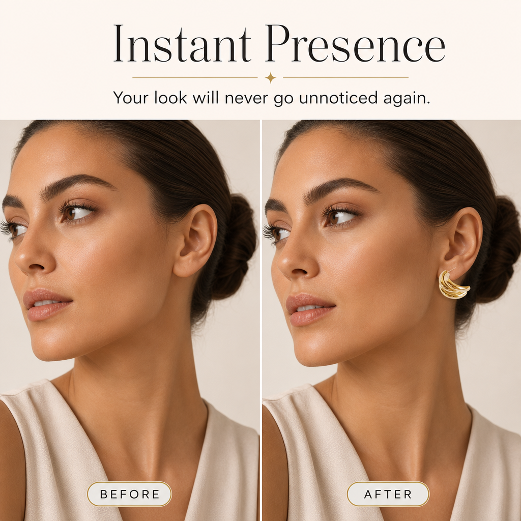 Interlock Bold Loop Earrings