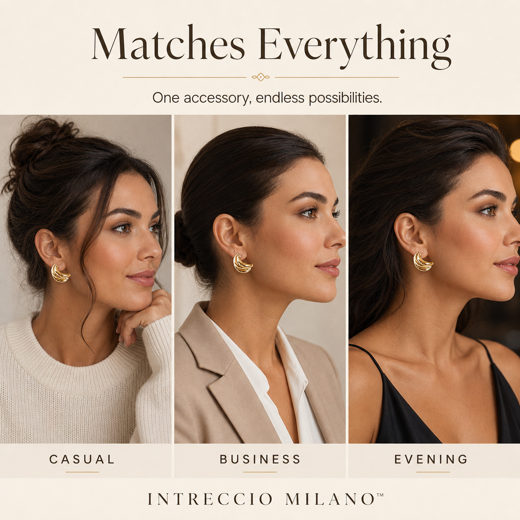 Interlock Bold Loop Earrings
